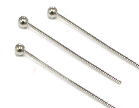 10x Baston alfiler 20mm. Diametro 0,5mm Silver color - - Crystaldreams Abalorios