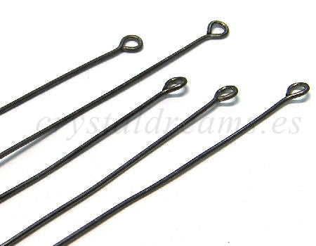 10x Baston anilla 50 mm. Black - Old Bronze - - Crystaldreams Abalorios