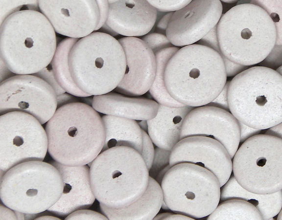 10x Cuentas arcilla Rondeles Heishi beads 8,5mm Crepe Pink - - Crystaldreams Abalorios