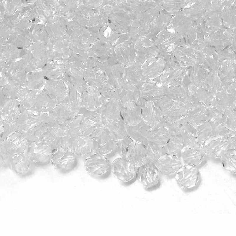 10x Facetadas 3mm CRYSTAL - - Crystaldreams Abalorios