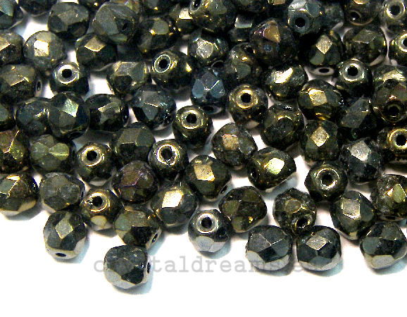 10x Facetadas 4mm BROWN IRIS -  - Crystaldreams Abalorios