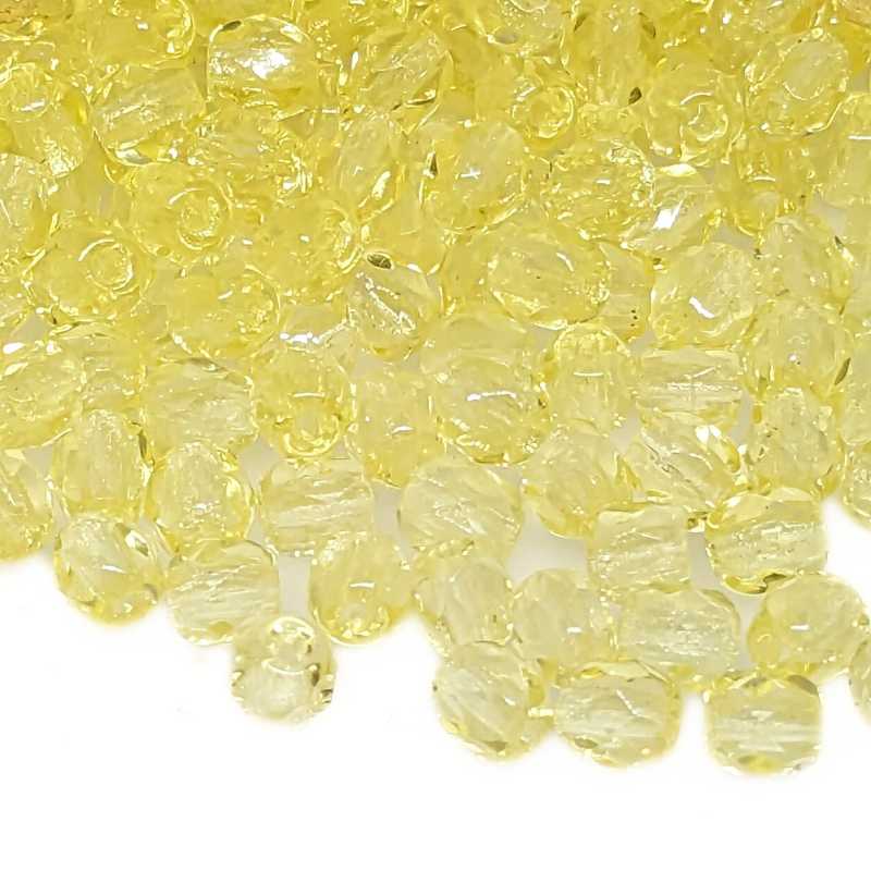 10x Facetadas 4mm JONQUIL - - Crystaldreams Abalorios