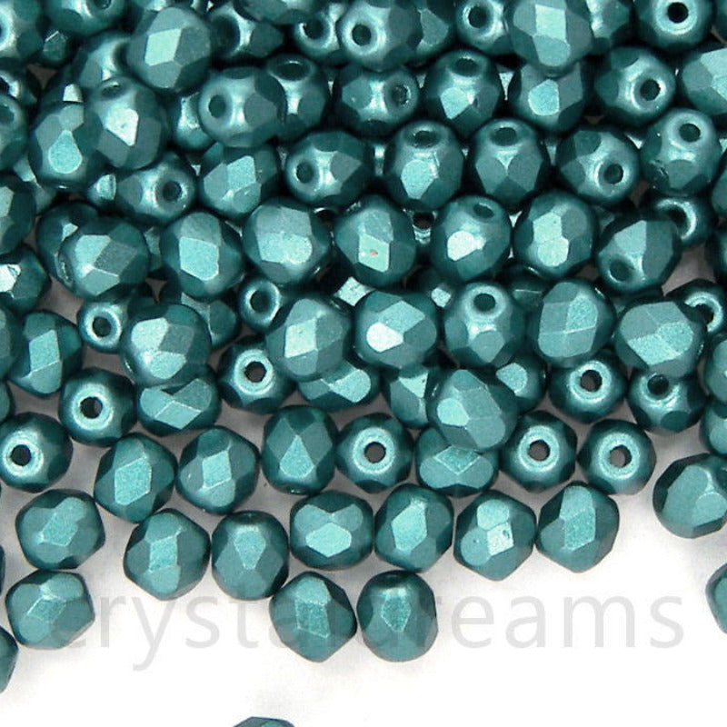 10x Facetadas 4mm PASTEL EMERALD - - Crystaldreams Abalorios