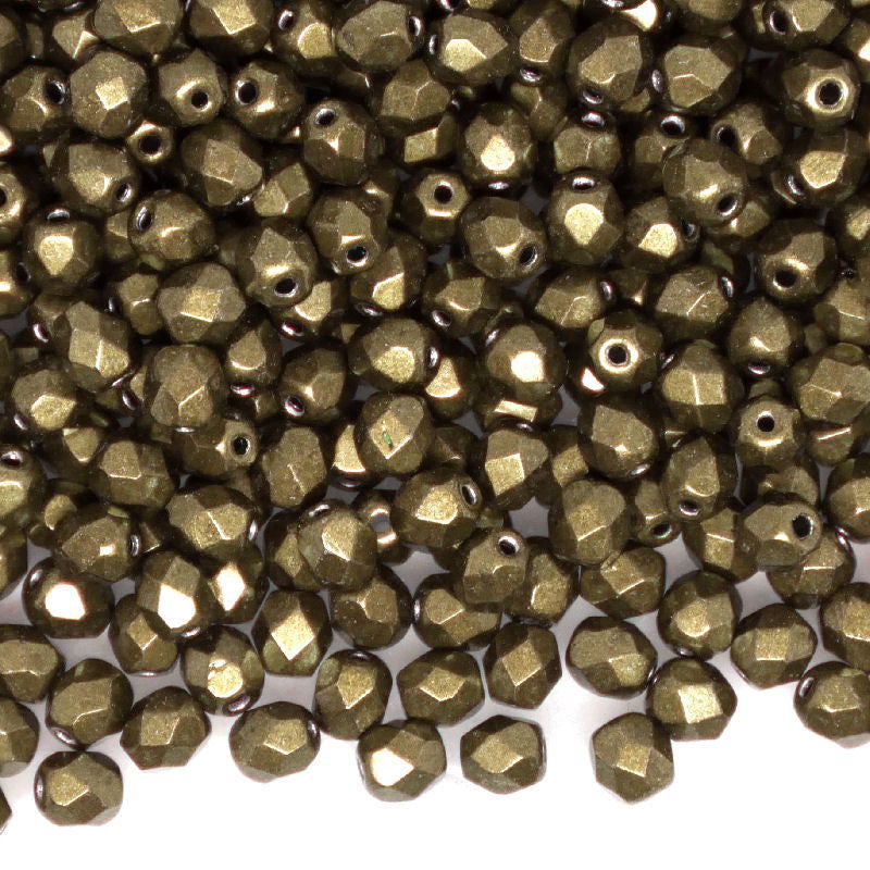 10x Facetadas 4mm SATURATED METALLIC EMPERADOR - - Crystaldreams Abalorios
