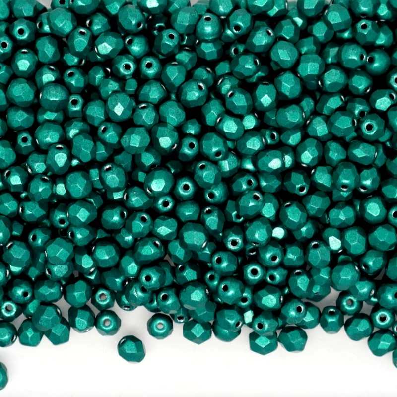 10x Facetadas 4mm SATURATED METALLIC FOREST BIOME - - Crystaldreams Abalorios