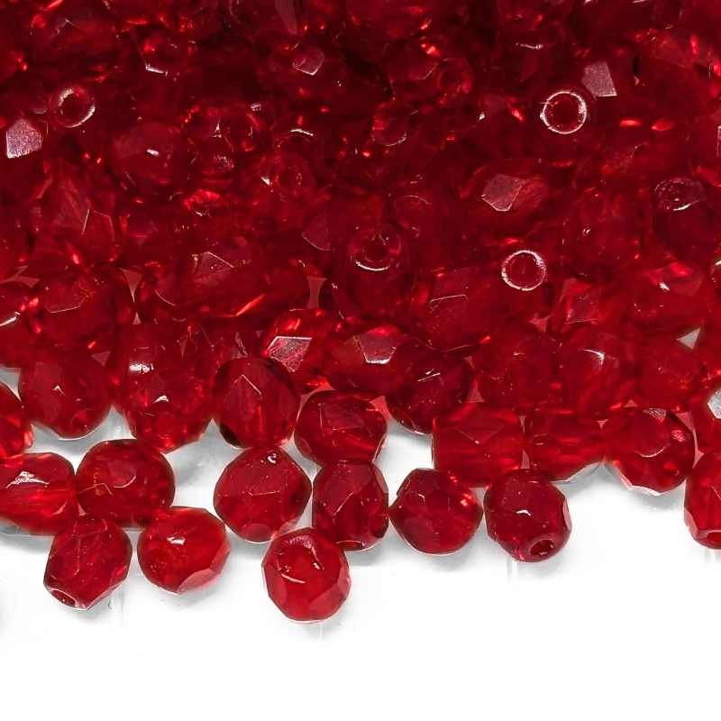 10x Facetadas 4mm SIAM - - Crystaldreams Abalorios