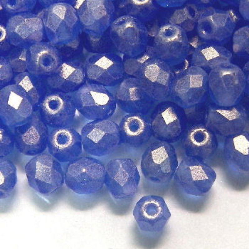 10x Facetadas 4mm SUEDED GOLD SAPPHIRE - - Crystaldreams Abalorios