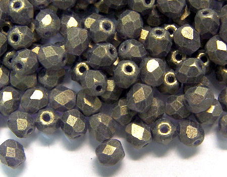10x Facetadas 4mm SUEDED GOLD TANZANITE - - Crystaldreams Abalorios