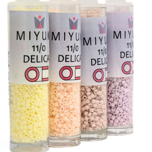 11/0 Delica Miyuki - 4 Colores Mix "Flowers" en Tubo Miyuki 7,2gr -