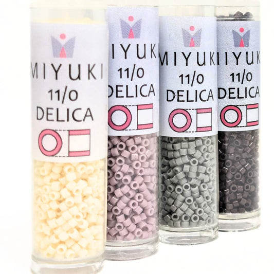 11/0 Delica Miyuki - 4 Colores Mix "Military" en Tubo Miyuki 7,2gr -