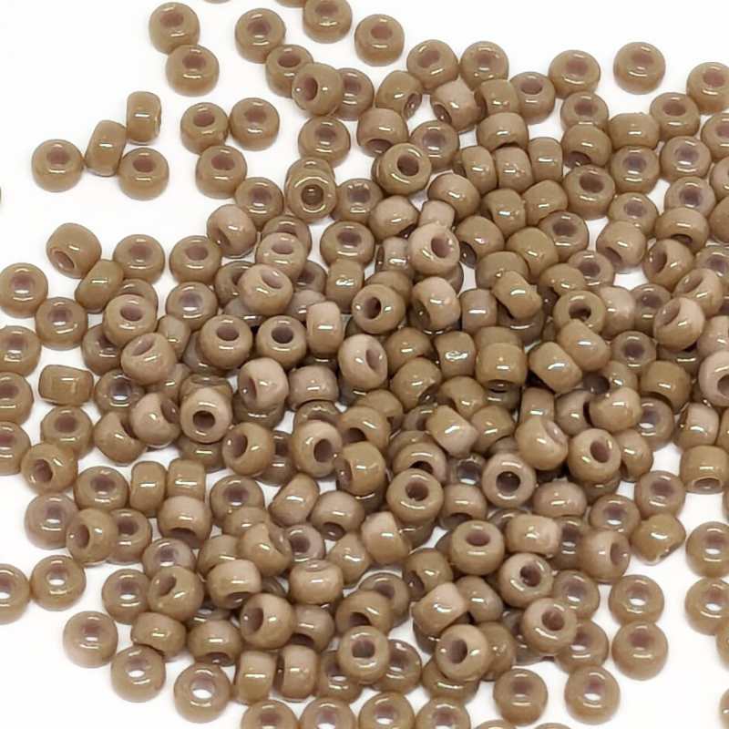 11/0 MIYUKI - rocalla - Duracoat Opaque Dyed Grey Brown - 1gr. - - Crystaldreams Abalorios