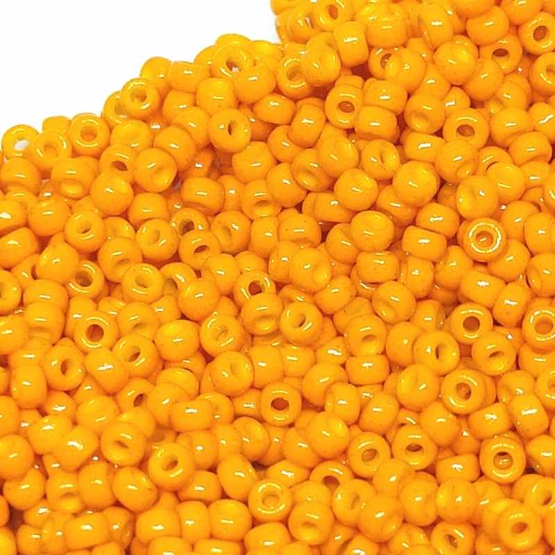 11/0 MIYUKI - rocalla - Duracoat Opaque Dyed Orange - 1gr. - - Crystaldreams Abalorios