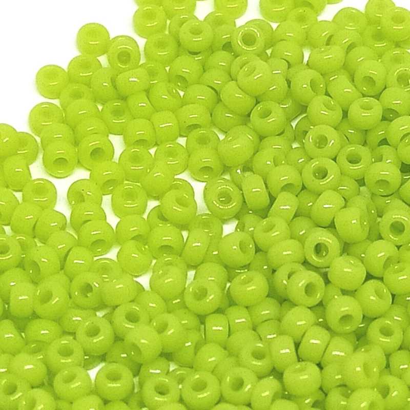 11/0 MIYUKI - rocalla - Opaque Green Apple - 1gr. - - Crystaldreams Abalorios