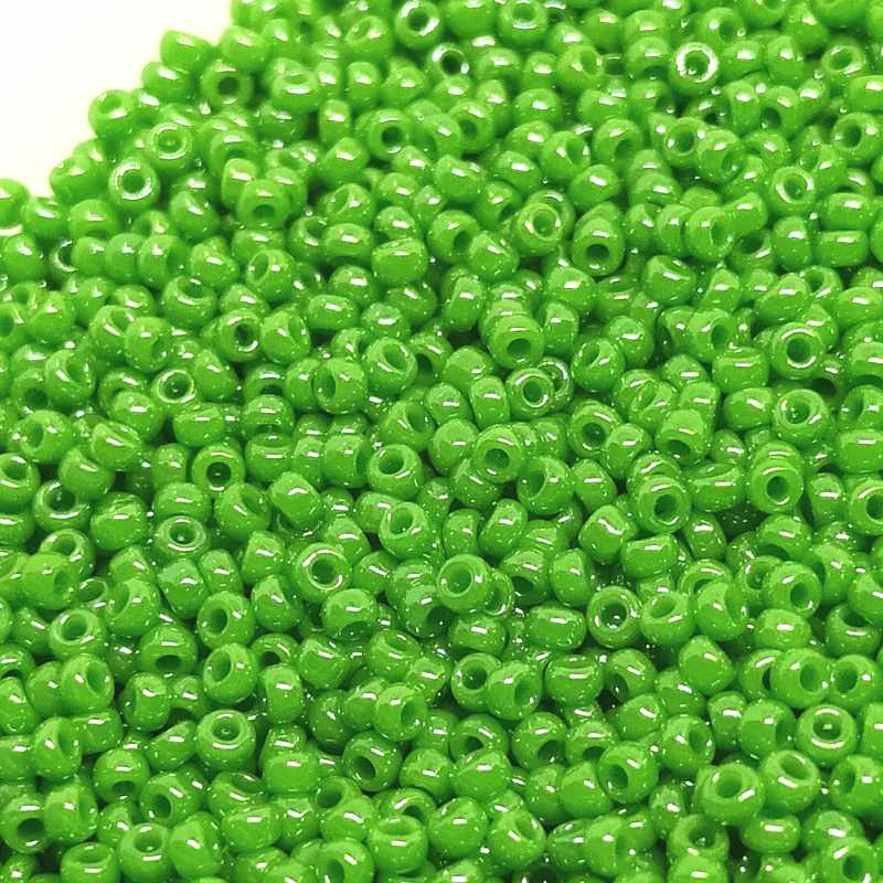 11/0 MIYUKI - rocalla - Opaque Jade Green Luster - 1gr. - - Crystaldreams Abalorios