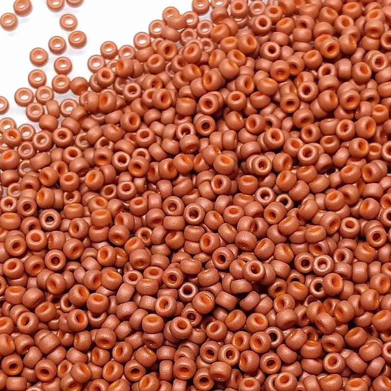 11/0 MIYUKI - rocalla - Opaque Matte Terracotta 1gr. - - Crystaldreams Abalorios