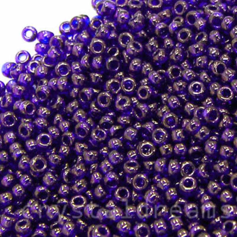 11/0 MIYUKI - rocalla - Sapphire Gold Luster - 1gr. - - Crystaldreams Abalorios