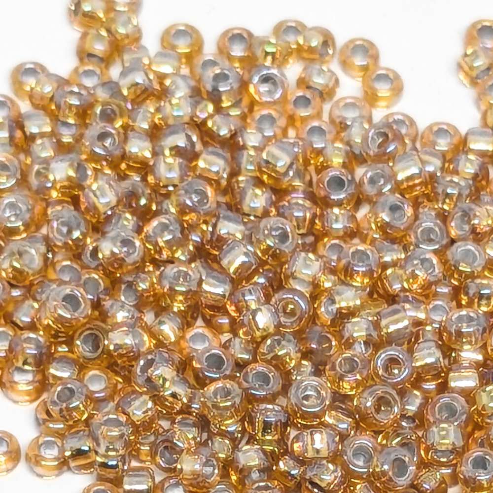 11/0 MIYUKI - rocalla - Silver Lined Dark Gold AB - 1 gr. - - Crystaldreams Abalorios