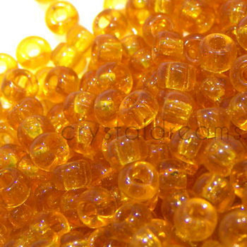 11/0 MIYUKI - rocalla - Transparent Dark Topaz - 1 gr. - - Crystaldreams Abalorios