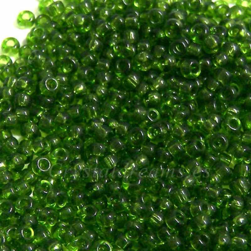 11/0 MIYUKI - rocalla - Transparent Olive Green - 1 gr. - - Crystaldreams Abalorios