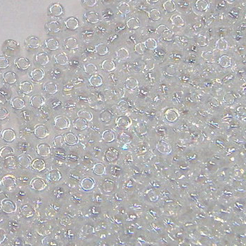 11/0 MIYUKI - rocalla - Transparent crystal AB 1 gr. - - Crystaldreams Abalorios