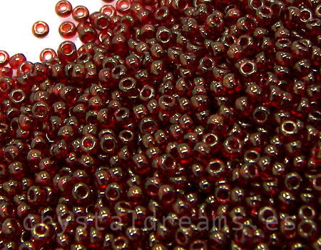 11/0 MIYUKI - rocalla - Trasp Red Gold Luster - 1gr. - - Crystaldreams Abalorios