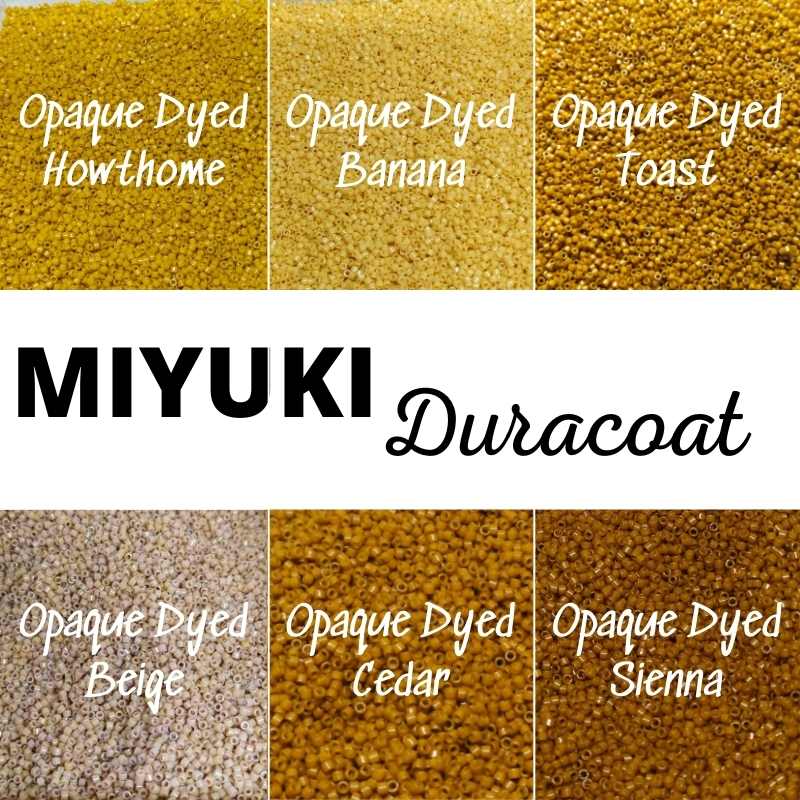 11/0 MIYUKI 6 Colores Delicas Surtido Duracoat Tierra 7gr x color -