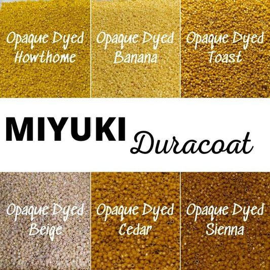 11/0 MIYUKI 6 Colores Delicas Surtido Duracoat Tierra 7gr x color -