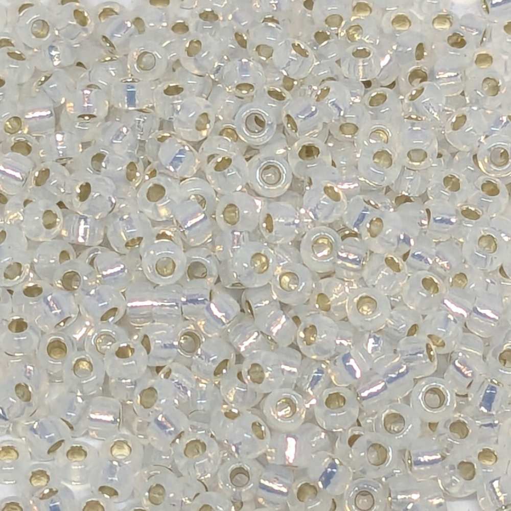 11/0 MIYUKI Rocalla 0551 - Opal White Silver Lined - 1gr. -