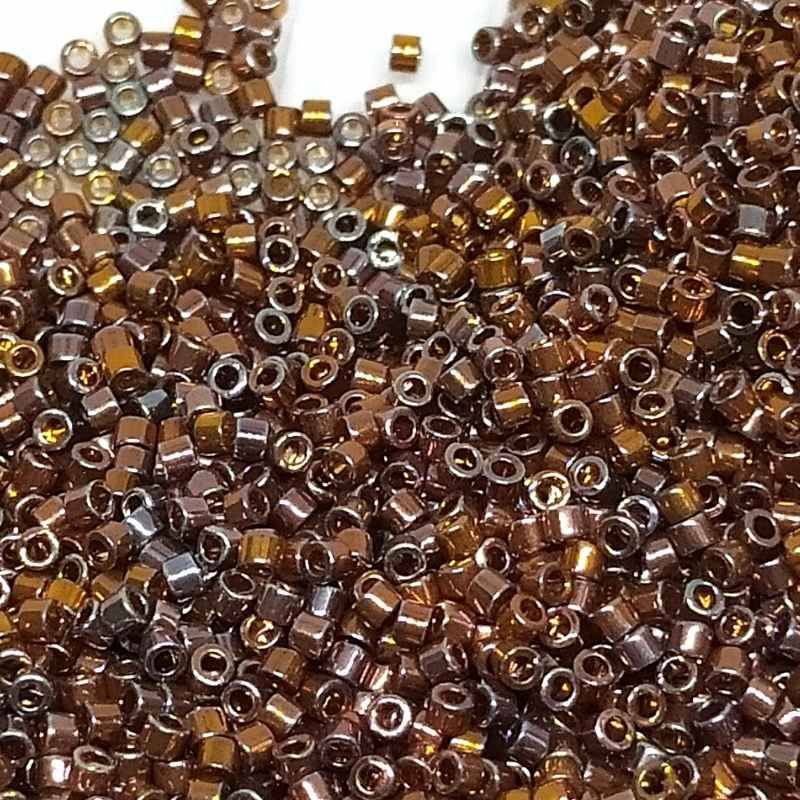 11/0 MIYUKI delica - 24 kt. Red Gold Iris - 1gr. - DB506 - - Crystaldreams Abalorios