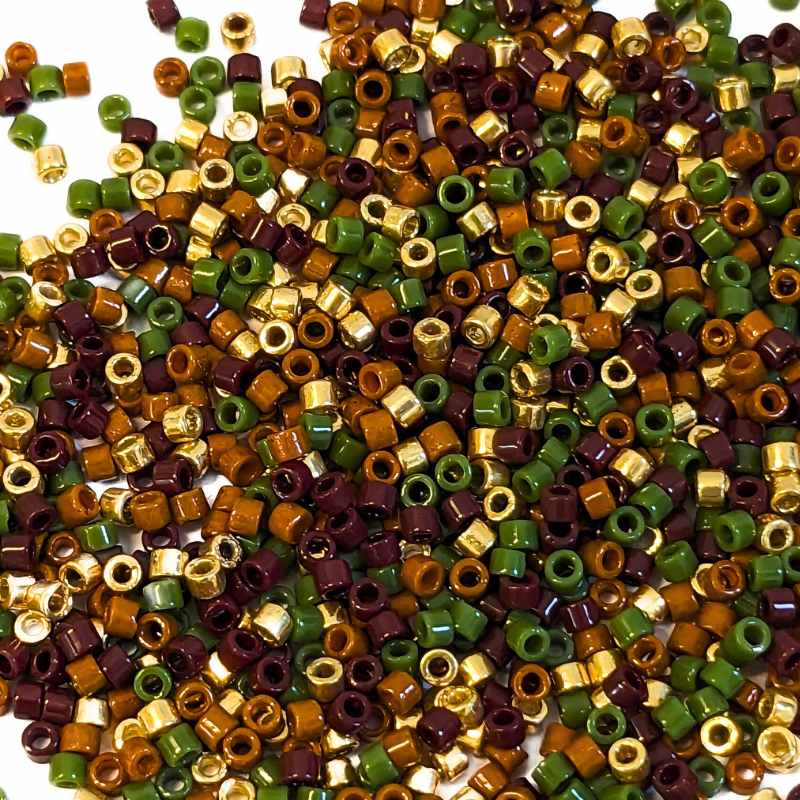 11/0 MIYUKI delica - Autumn field mix 1gr. - MIX46 - - Crystaldreams Abalorios
