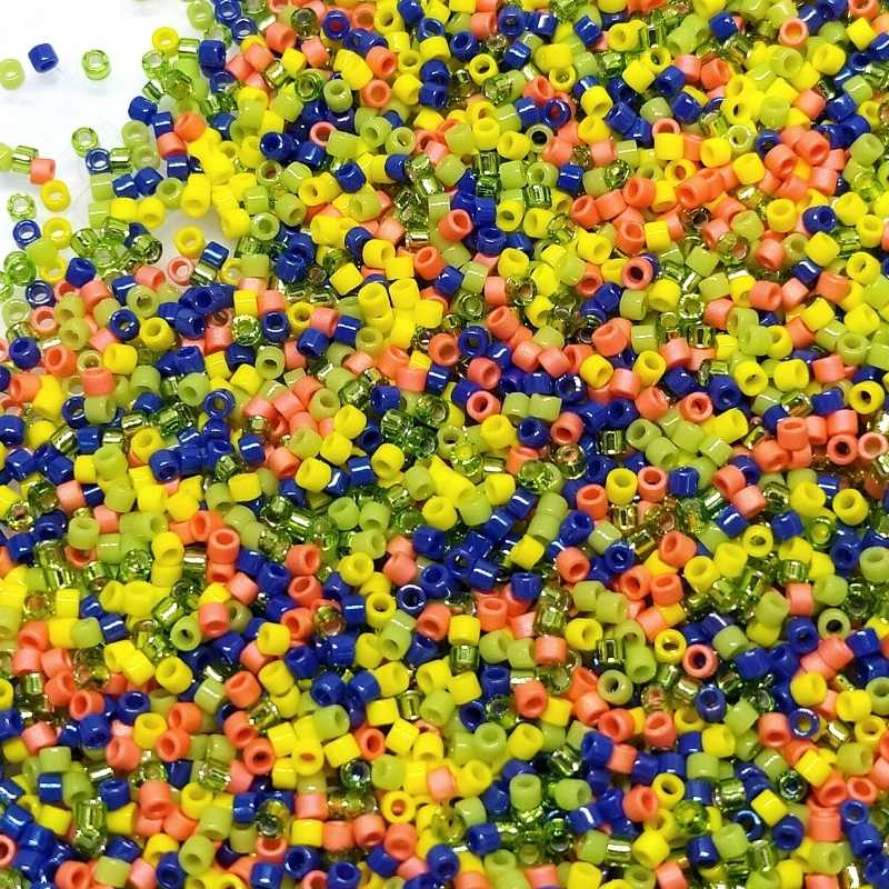 11/0 MIYUKI delica - Brazil Mix 1gr. - MIX69 - - Crystaldreams Abalorios