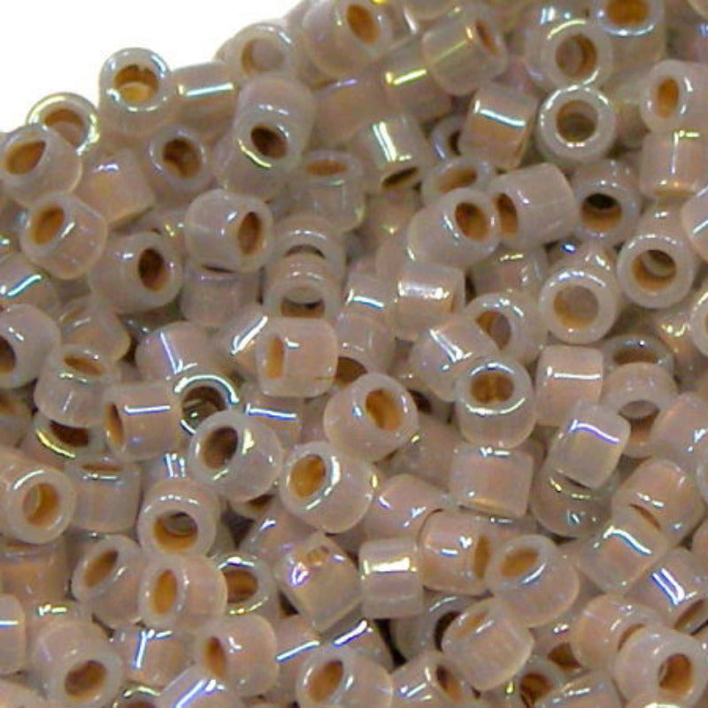 11/0 MIYUKI delica - Cocoa Lined AB opal - DB1749 - 1 gr. - - Crystaldreams Abalorios