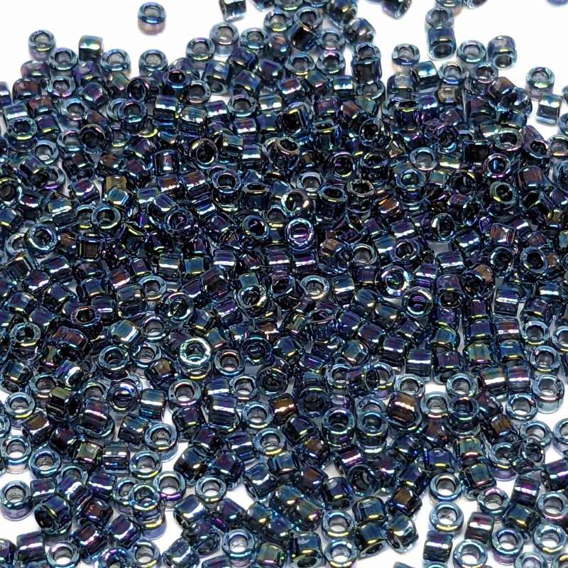 11/0 MIYUKI delica - Dyed Color Dark Blue AB - DB085 - 1gr. - - Crystaldreams Abalorios