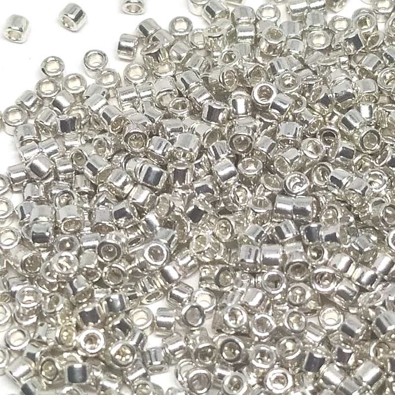 11/0 MIYUKI delica - Galvanized Silver Metallic - DB035 - 1gr. - - Crystaldreams Abalorios