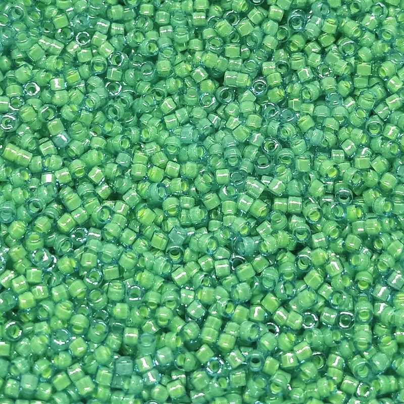 11/0 MIYUKI delica - Luminous Mermaid Green - 1gr. - - Crystaldreams Abalorios