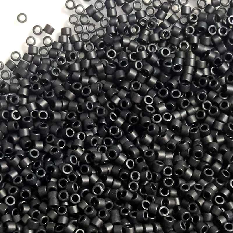 11/0 MIYUKI delica - Matte Black - 1gr. - DB310 - - Crystaldreams Abalorios