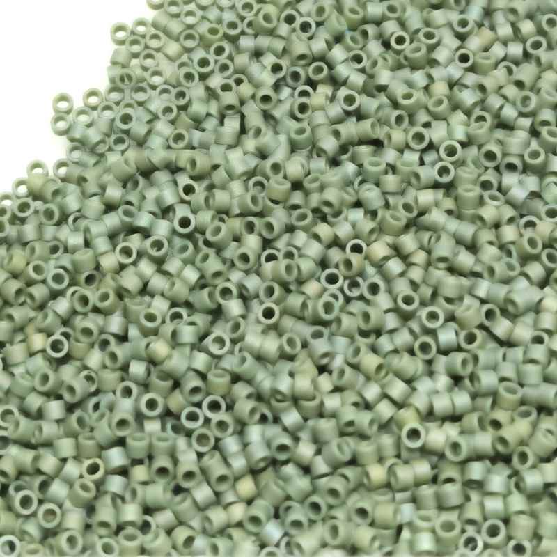 11/0 MIYUKI delica - Matte Opaque Avocado AB - DB1594 - 1gr. - - Crystaldreams Abalorios