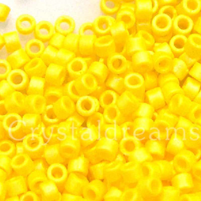 11/0 MIYUKI delica - Matte Opaque Canary AB DB1592 - 1gr. - - Crystaldreams Abalorios