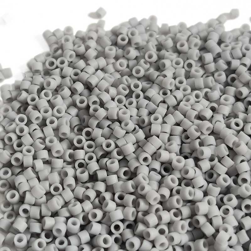 11/0 MIYUKI delica - Matte Opaque Gost Grey - DB1589 - 1gr. - - Crystaldreams Abalorios