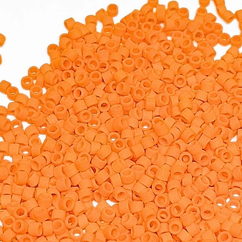 11/0 MIYUKI delica - Matte Opaque Mandarin - DB1583 - 1gr. - - Crystaldreams Abalorios