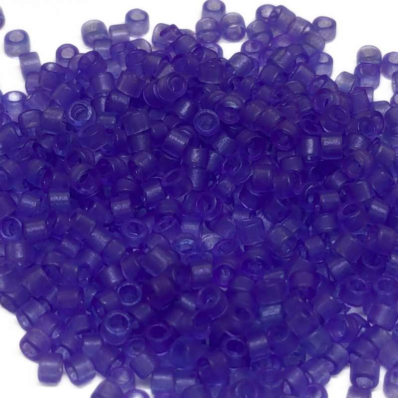 11/0 MIYUKI delica - Matte Transparent Violet - 1gr. DB785 - - Crystaldreams Abalorios