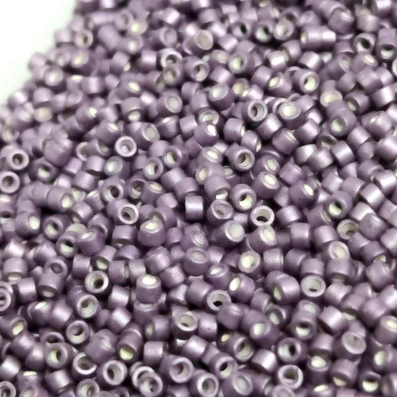 11/0 MIYUKI delica - Metal Semi-Frosted Aubergine - 1gr. - - Crystaldreams Abalorios