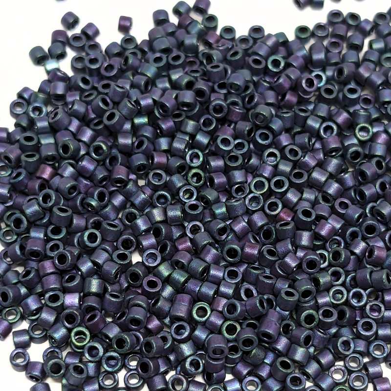 11/0 MIYUKI delica - Metallic Mate Iris Plum Gold - 1gr. - - Crystaldreams Abalorios