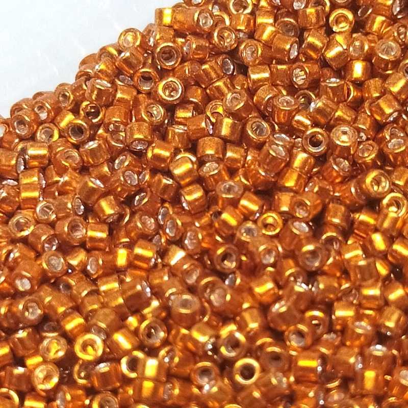 11/0 MIYUKI delica - Metallic Orange - 1gr. - DB421 -  - Crystaldreams Abalorios