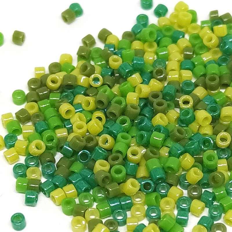 11/0 MIYUKI delica - Opaque Forest Walk Mix 1gr. - MIX43 - - Crystaldreams Abalorios