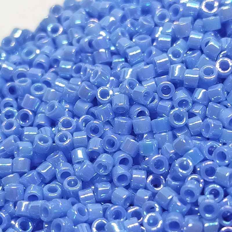 11/0 MIYUKI delica - Opaque Lt. Sapphire AB - 1gr. - DB167 - - Crystaldreams Abalorios