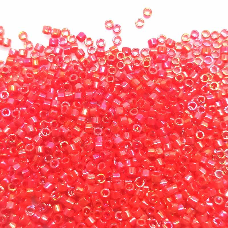 11/0 MIYUKI delica - Opaque Lt. Siam AB - 1gr. - DB159 - - Crystaldreams Abalorios