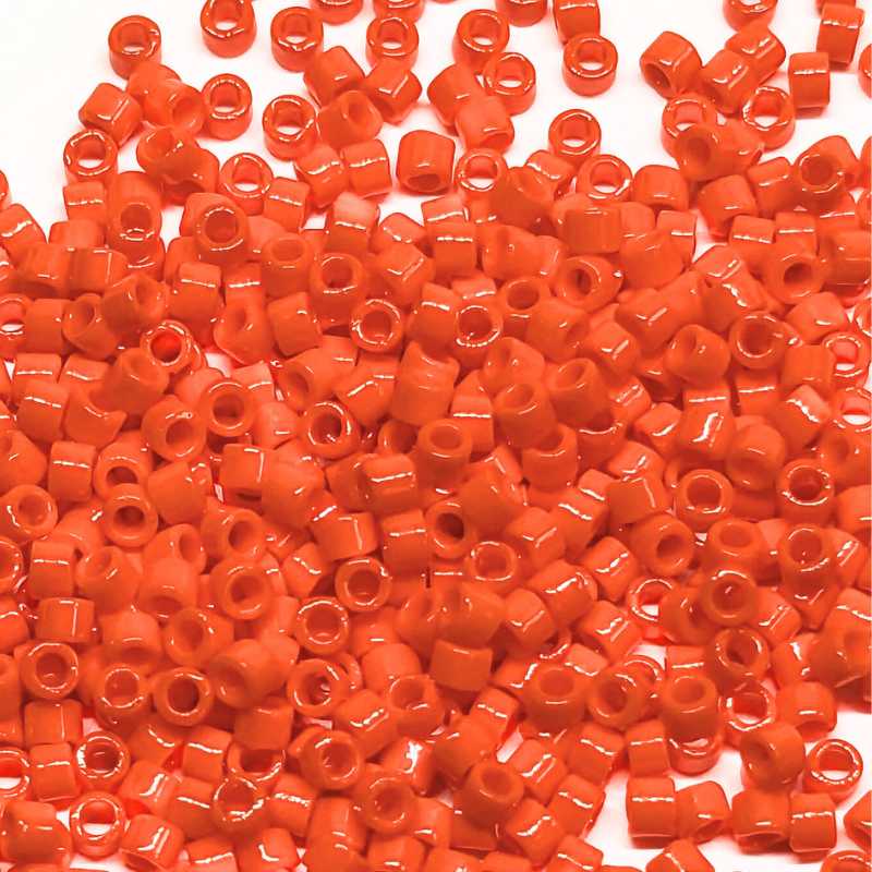 11/0 MIYUKI delica - Opaque Orange - 1gr. DB722 - - Crystaldreams Abalorios