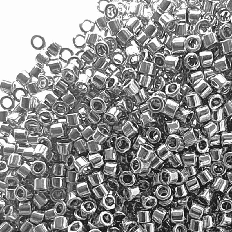 11/0 MIYUKI delica - Palladium Plated - DB038 - 1gr. - - Crystaldreams Abalorios