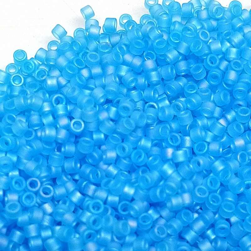 11/0 MIYUKI delica - Transp. Ocean Blue AB - 1gr. DB1284 - - Crystaldreams Abalorios